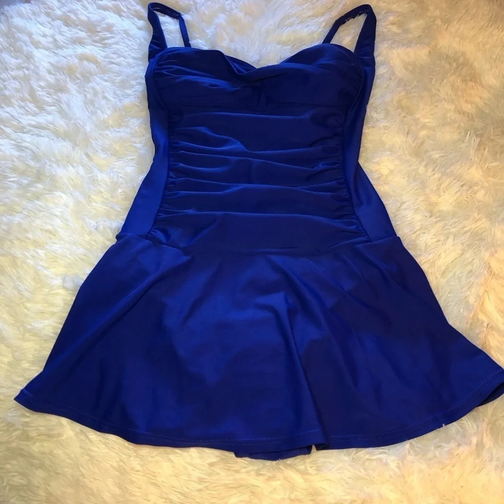 🥶🦋VENUS Sapphire Blue Swim Dress🦋🥶